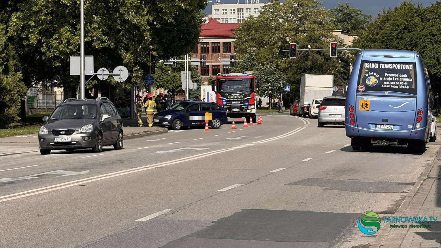 Stłuczka na Szujskiego w Tarnowie