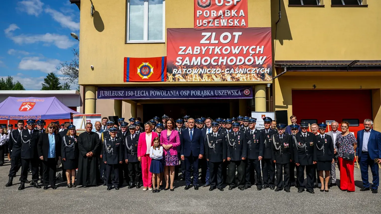 Strażackie święto w Porąbce Uszewskiej. Jubileusz 150-lecia miejscowej OSP i odznaczenie Polonia Minor