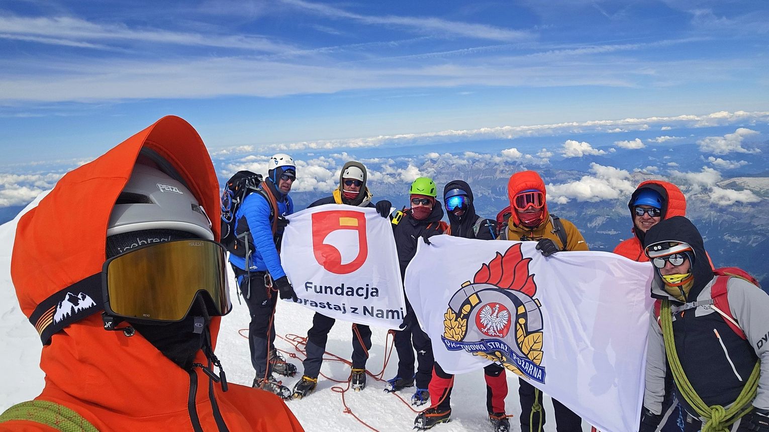 Strażacy z Tarnowa na szczycie Mont Blanc