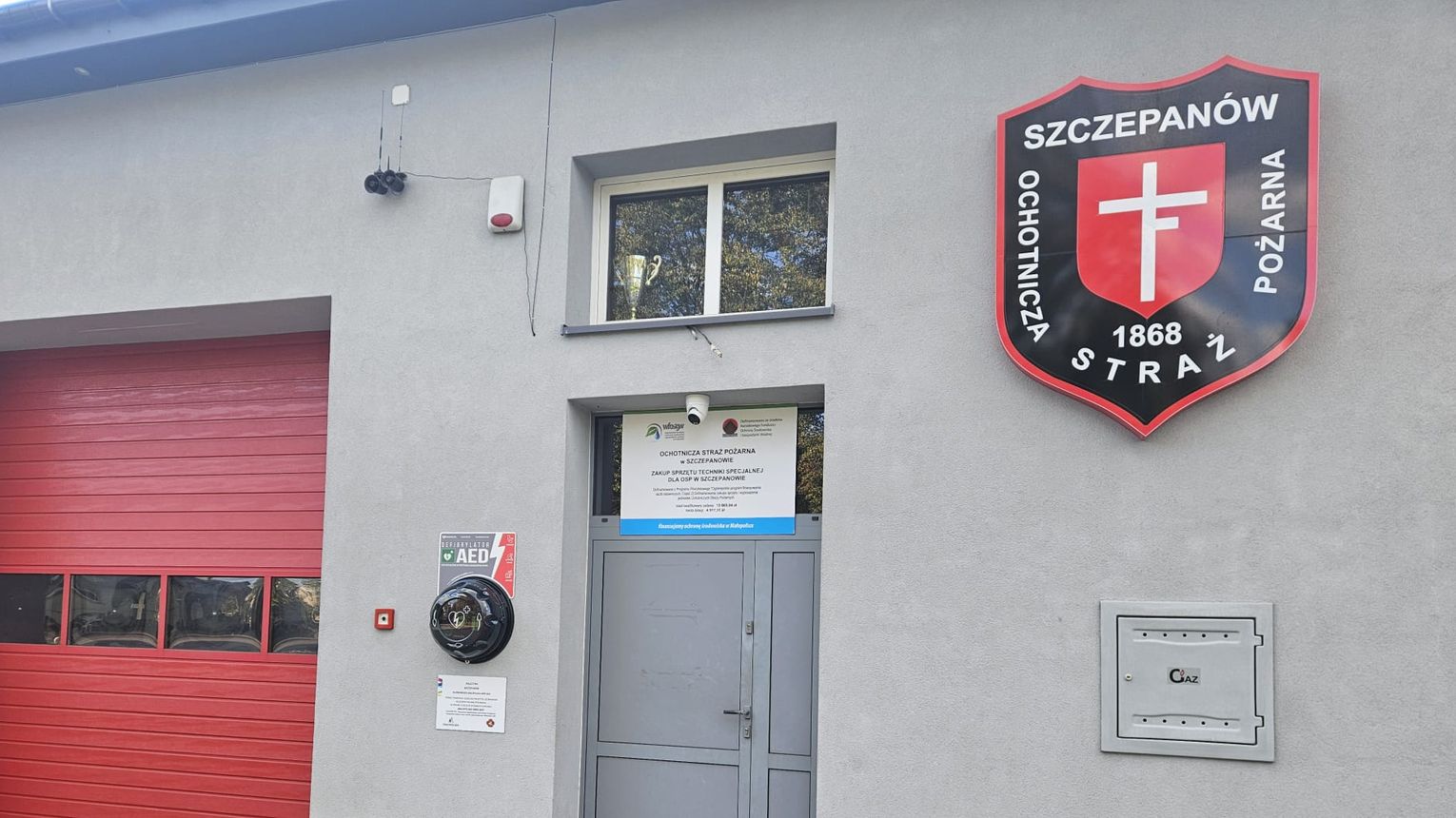 Szczepanów - defibrylator gotowy do ratowania życia