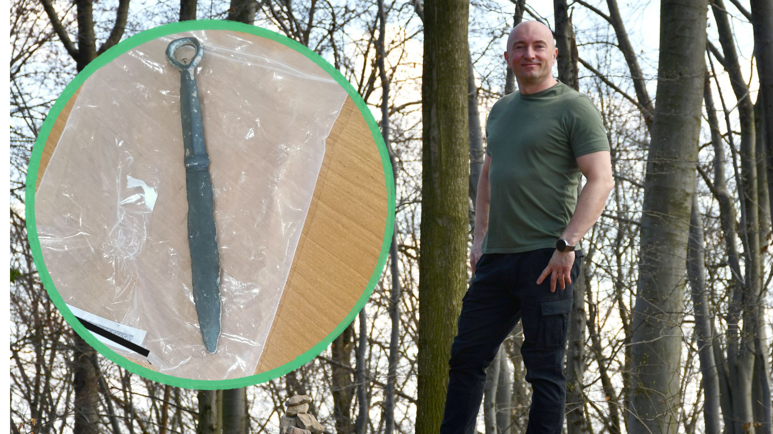 Sztylet rzymski odnaleziony w lasach Szynwałdu. Może pochodzić z początku naszej ery!