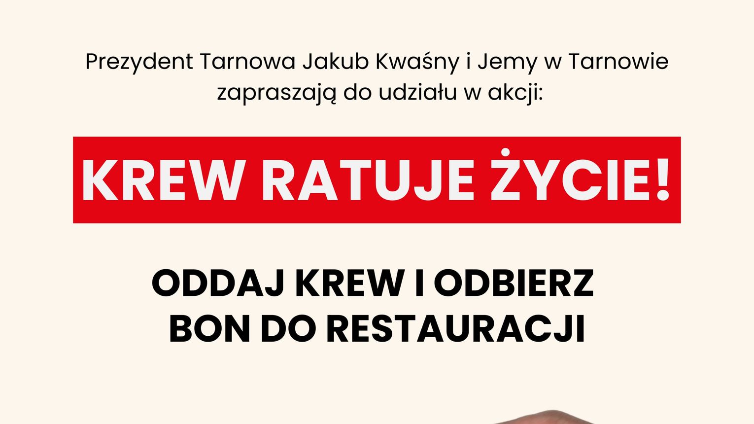 Tarnowscy restauratorzy po raz kolejny wesprą krwiodawców!