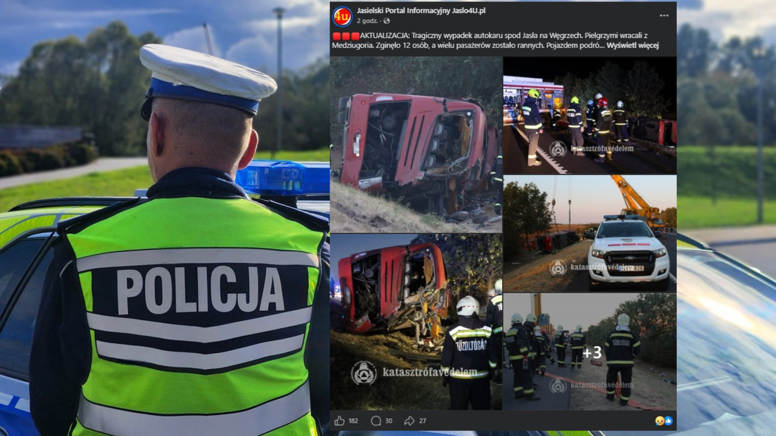 Tragedia polskich pielgrzymów na Węgrzech. 12 osób nie wróci do swoich rodzin. Autokar z Podkarpacia roztrzaskał się na autostradzie M3