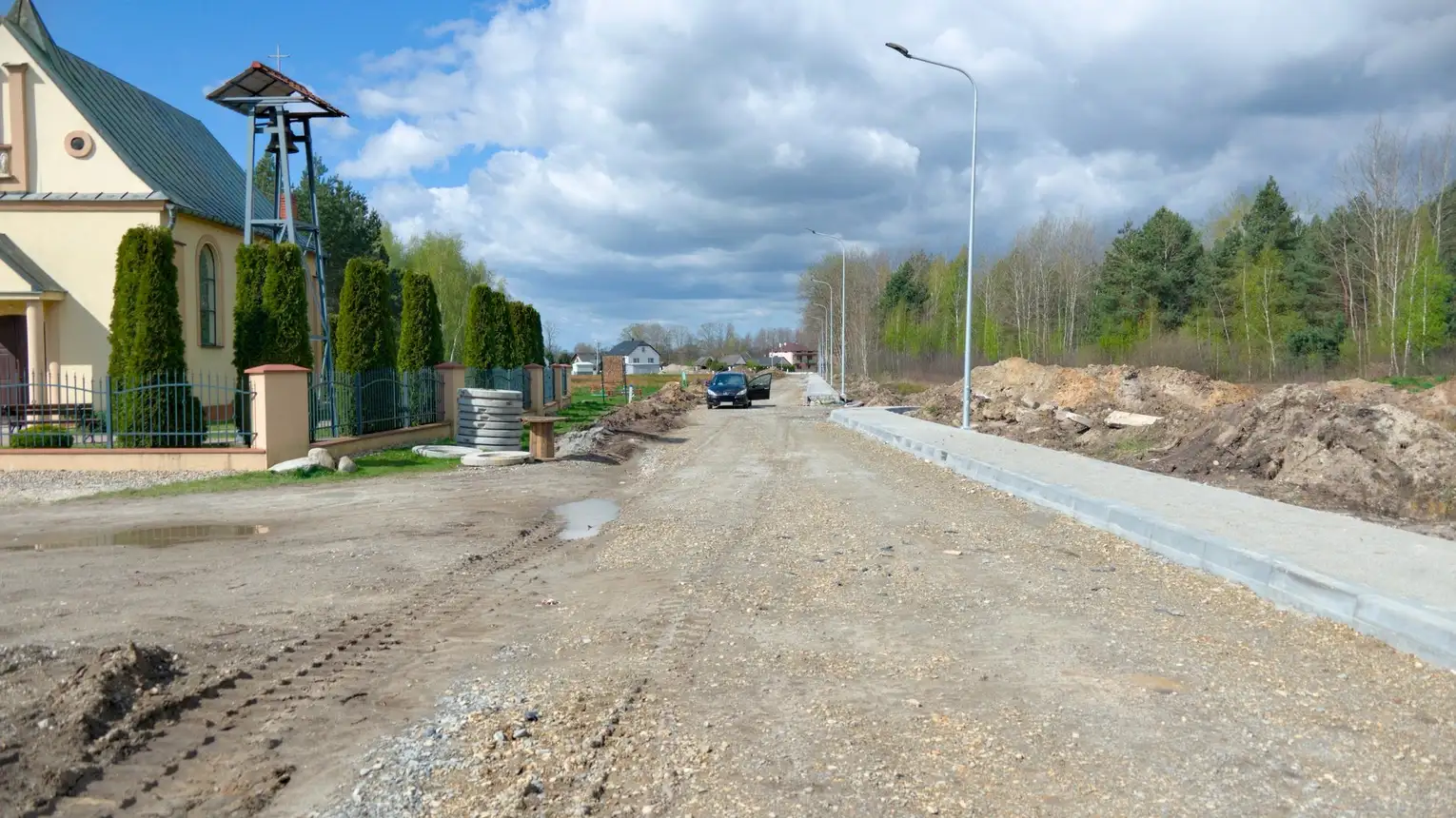 Trwa budowa infrastruktury na Osiedlu w Borzęcinie-Łazach