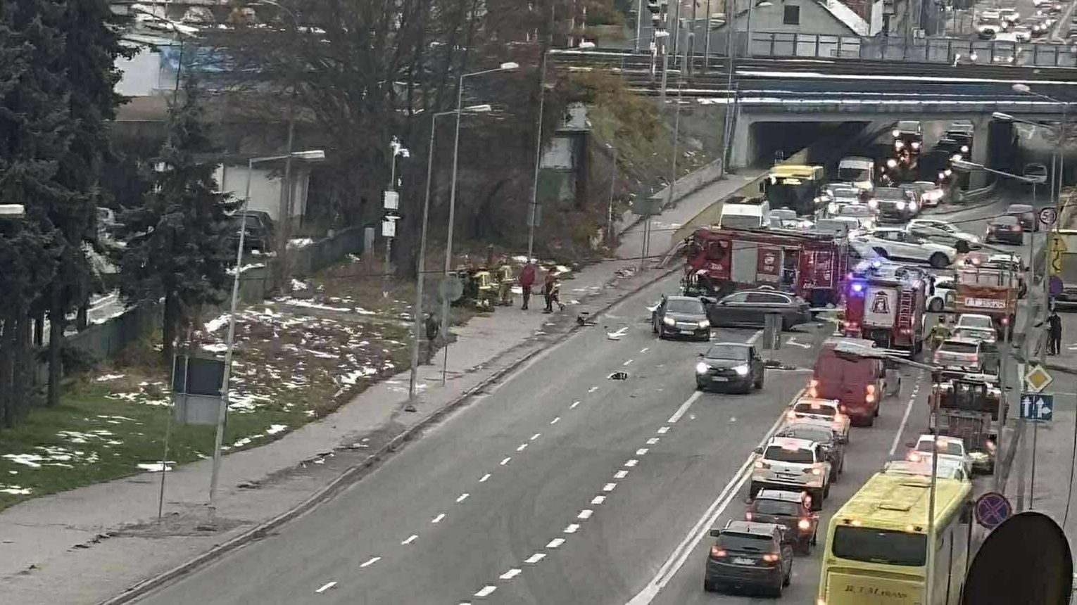 Wypadek na ulicy Krakowskiej w Tarnowie. Trzy osoby poszkodowane