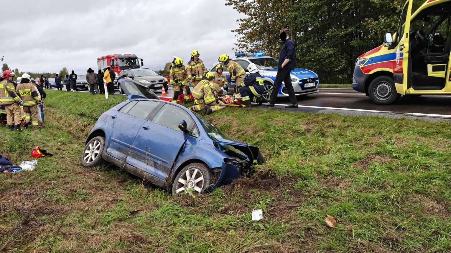 Wypadek pomiędzy Szczucinem a Dąbrową Tarnowską. 3 osoby w szpitalu!