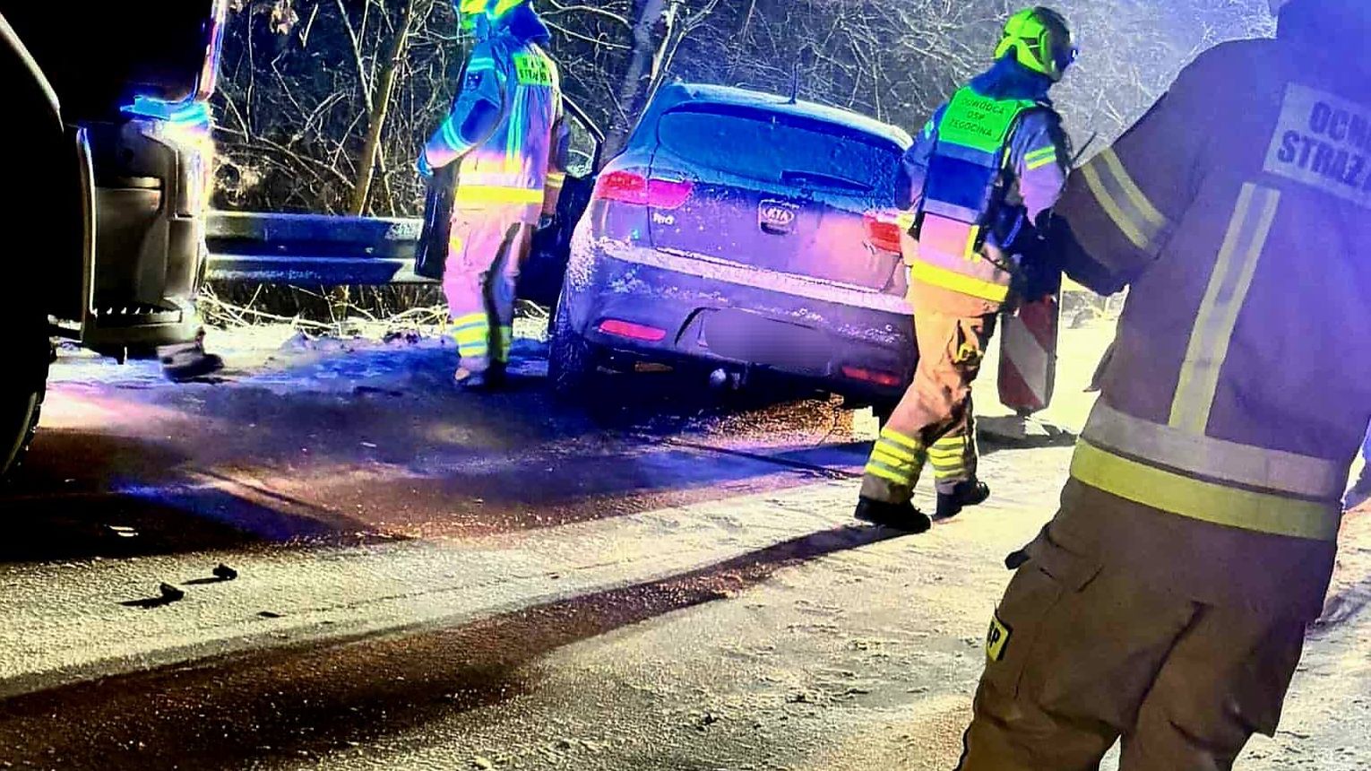 Wypadek w powiecie bocheńskim. Jedna osoba poszkodowana