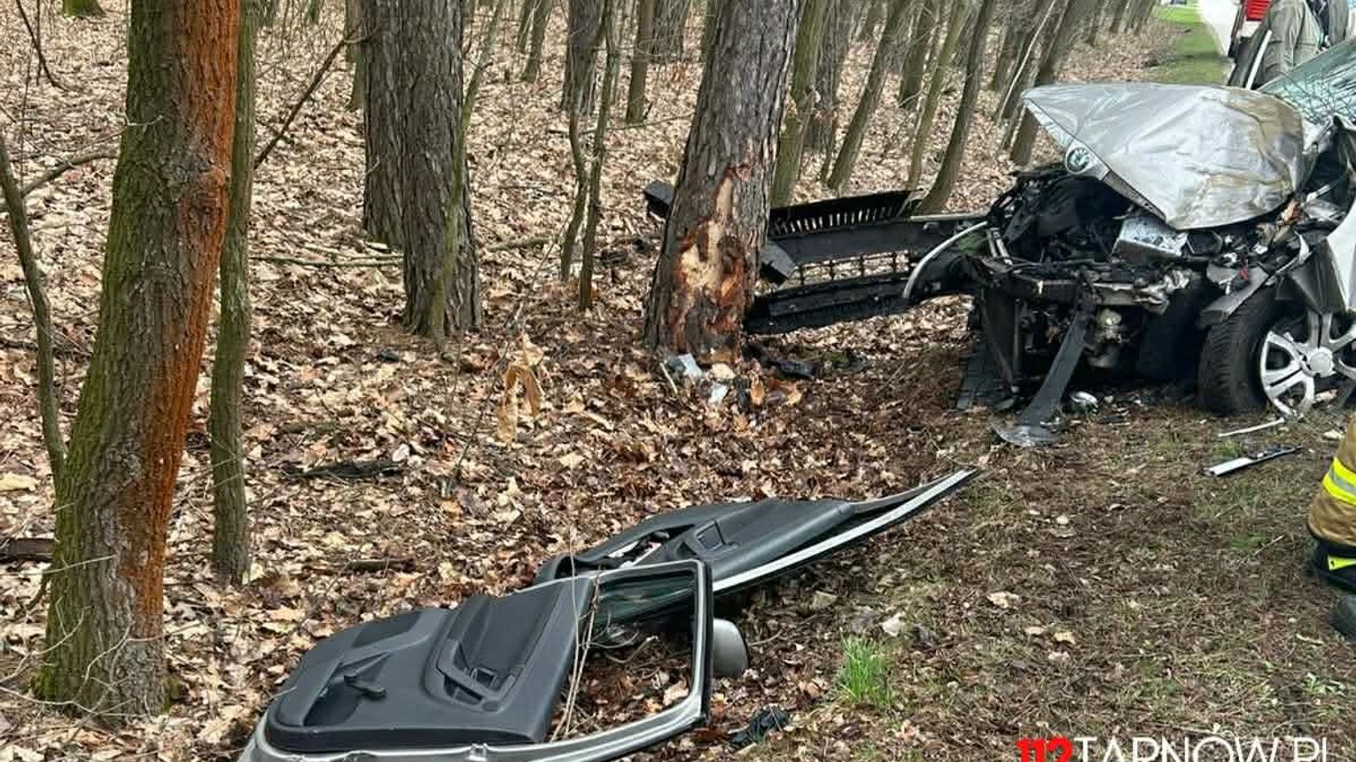 Wypadek w Sieradzy. Jedna osoba trafiła do szpitala