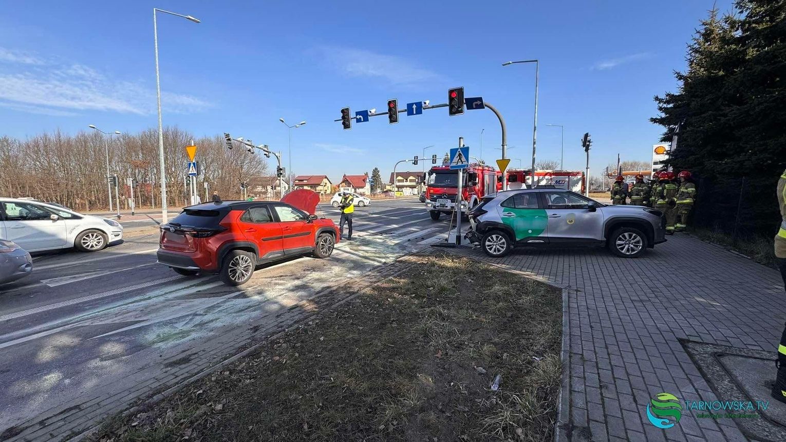 Wypadek w Tarnowie. Dwie osoby w szpitalu