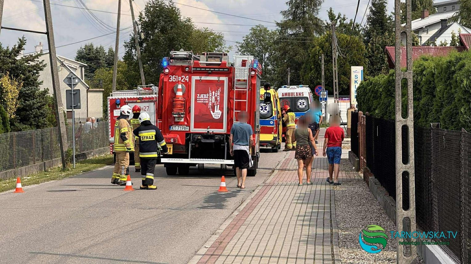 Wypadek w Zgłobicach. Są osoby poszkodowane