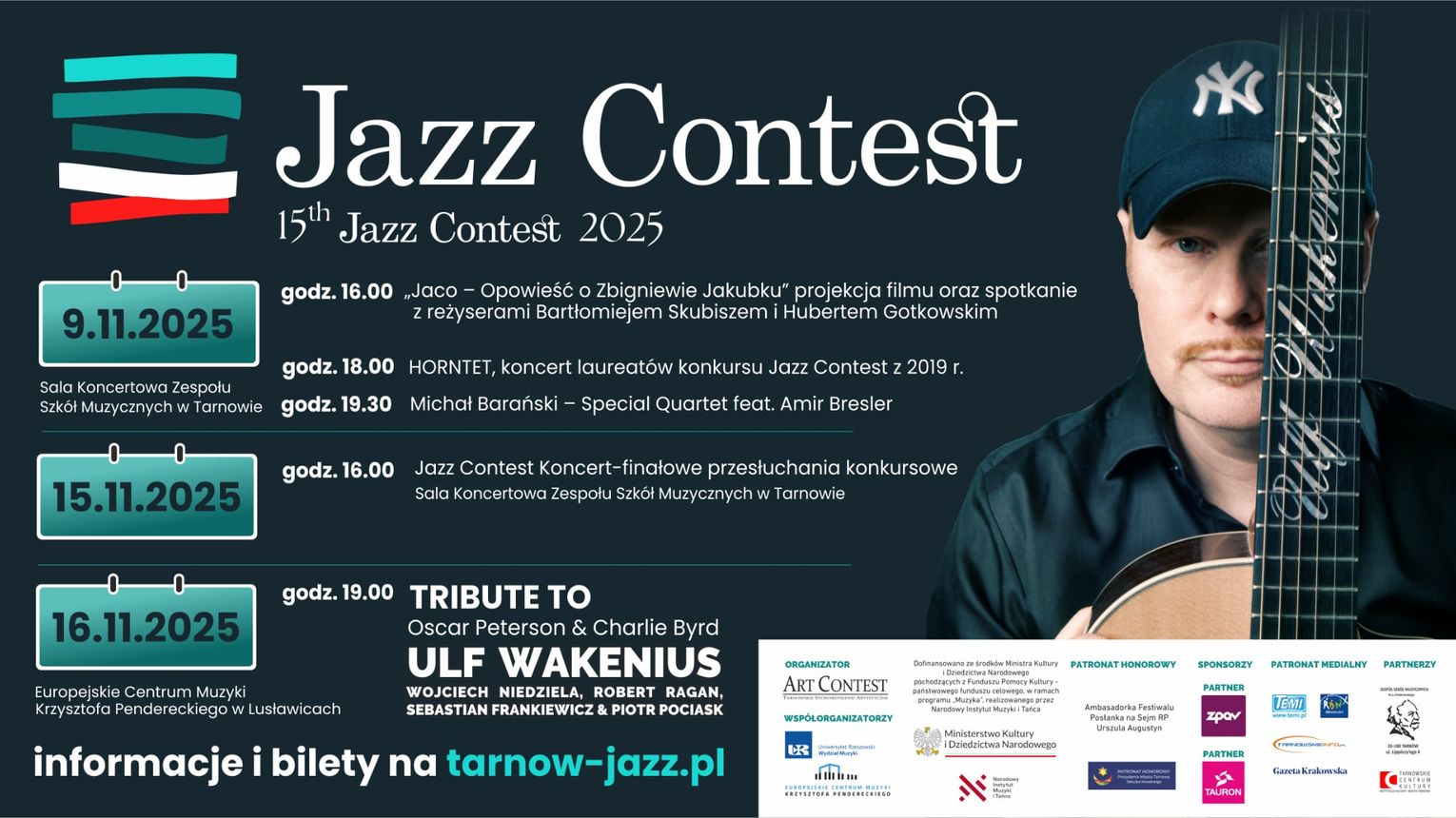 Zapraszamy Państwa na jubileuszową edycję Festiwalu 15th Jazz Contest 2025