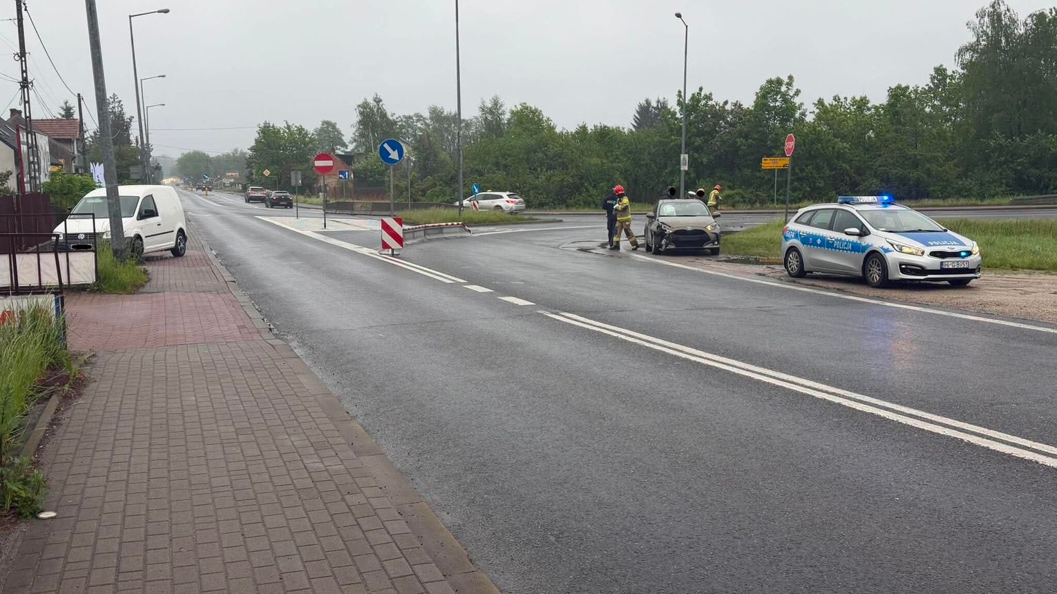 Zderzenie dwóch samochodów na Krakowskiej w Tarnowie