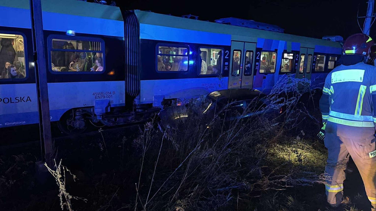 Zderzenie samochodu z pociągiem w Tarnowie