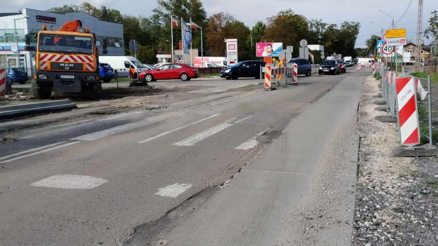 Zmiana organizacji ruchu na remontowanym odcinku Tuchowskiej w Tarnowie