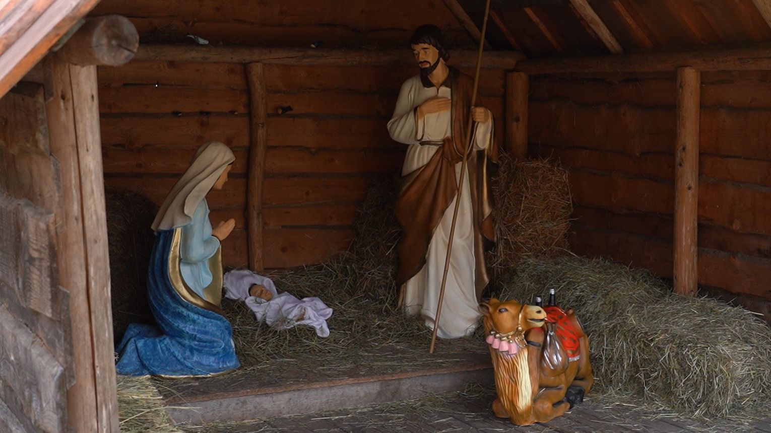 Żywa szopka przy ulicy Bernardyńskiej w Tarnowie