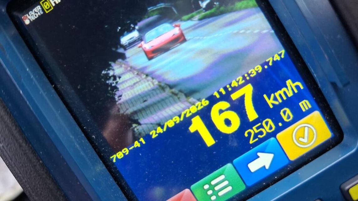 167 km/h w terenie zabudowanym. Kierowca Ferrari stracił prawo jazdy 167 km/h w terenie zabudowanym. Kierowca Ferrari stracił prawo jazdy
