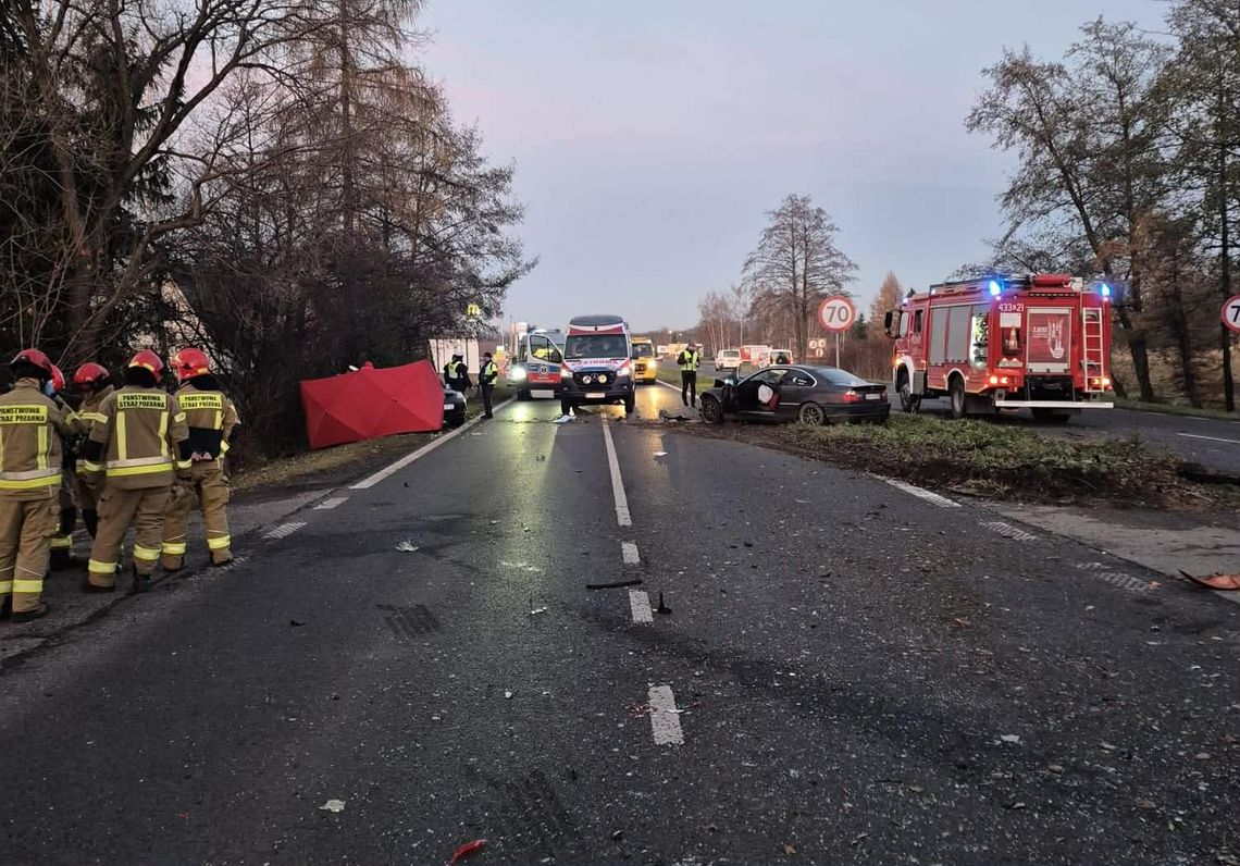 21-latek z bmw sprawcą śmiertelnego wypadku. Na miejscy lądował śmigłowiec LPR