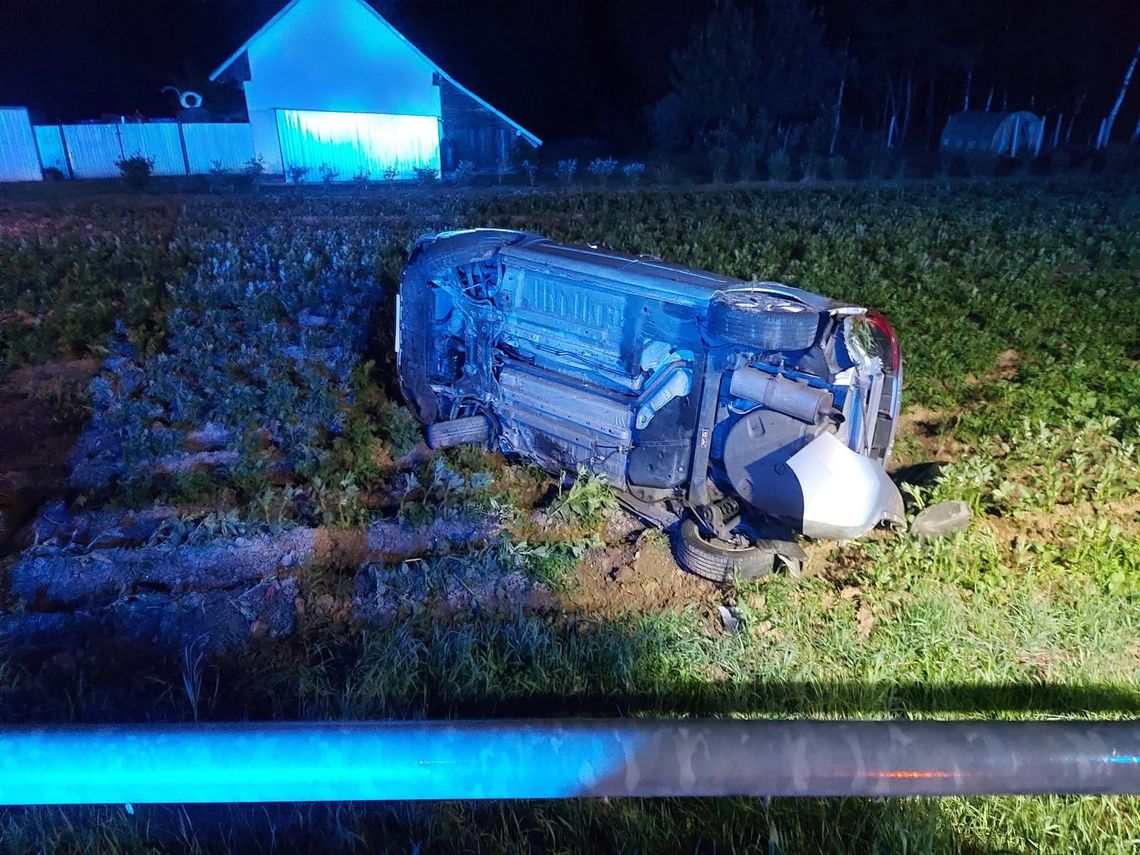 Dachowanie pojazdu w Lubaszowej