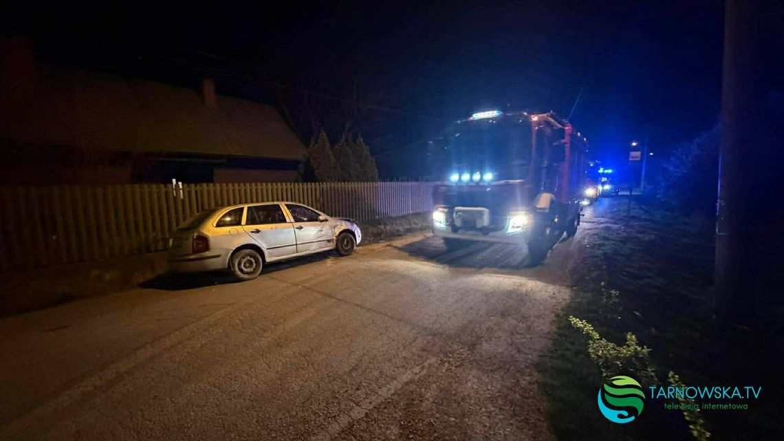 Dachowanie w Tarnowie. Starszy mężczyzna trafił do szpitala, kierowca był pijany
