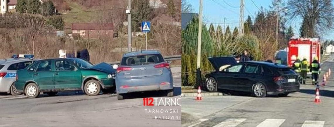 Dwa zdarzenia drogowe w powiecie tarnowskim