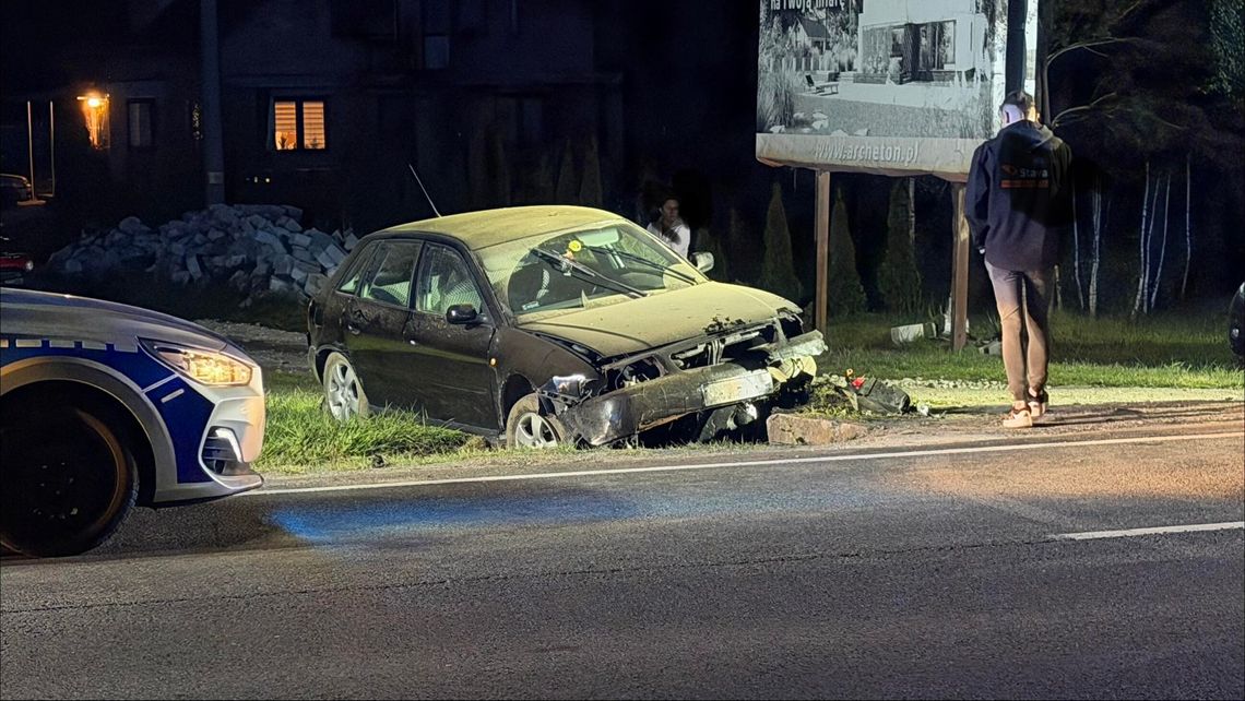 Dwie osoby przewiezione do szpitala po wypadku pod Dąbrową Tarnowską