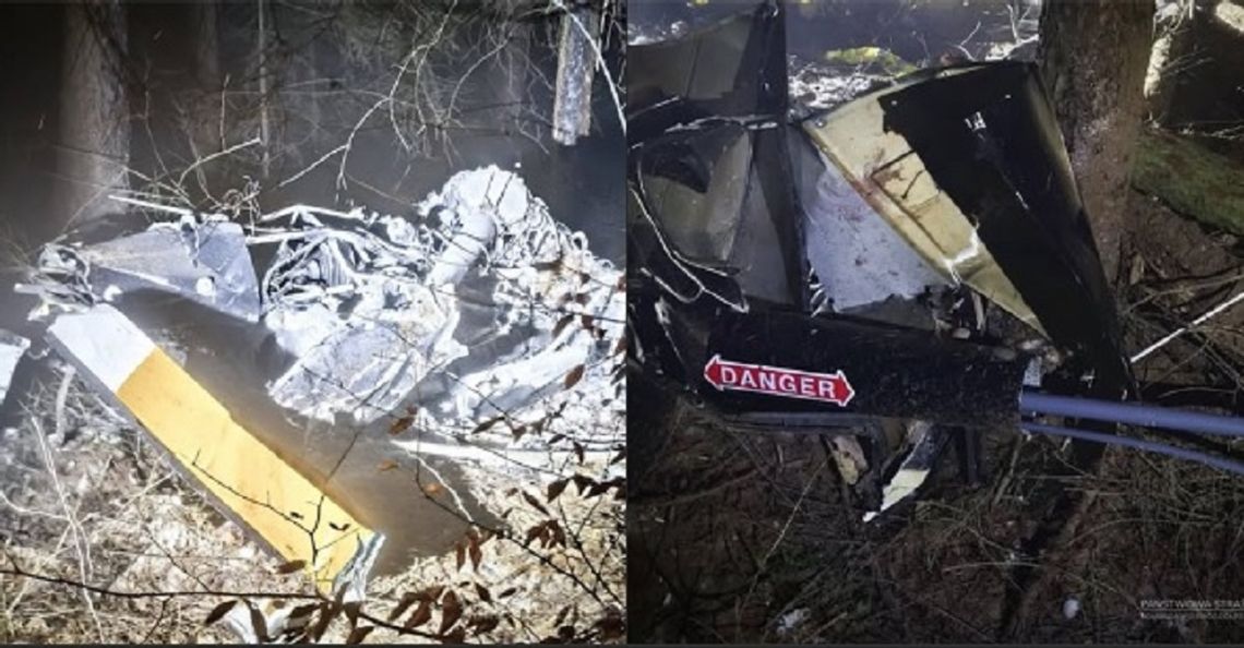 Dwie osoby zginęły w wypadku śmigłowca pod Rzeszowem Dwie osoby zginęły w wypadku śmigłowca pod Rzeszowem