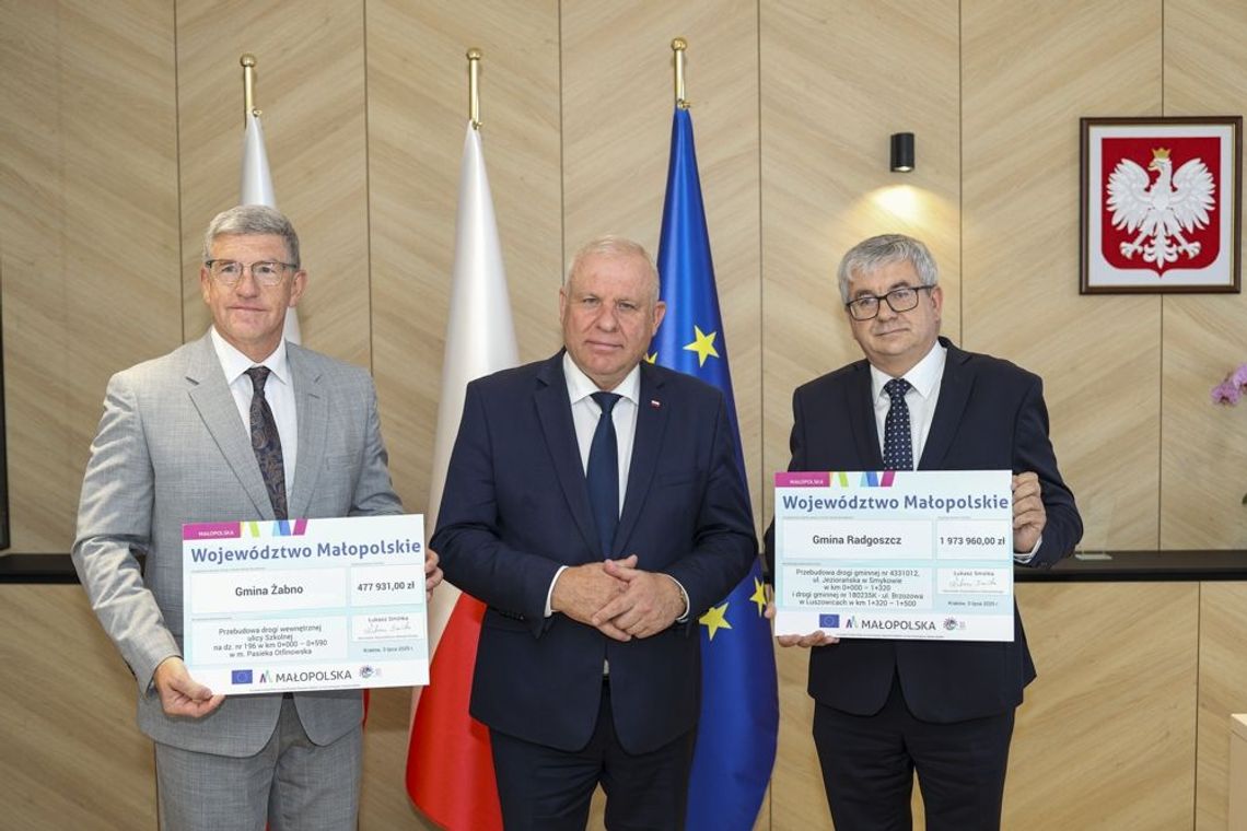 Fundusze Europejskie na inwestycje drogowe w gminach Radgoszcz i Żabno