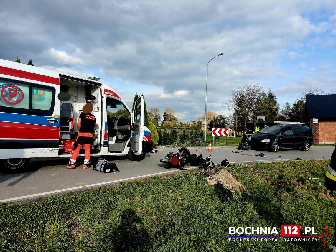 Groźny wypadek pod Bochnią. Lądował helikopter LPR