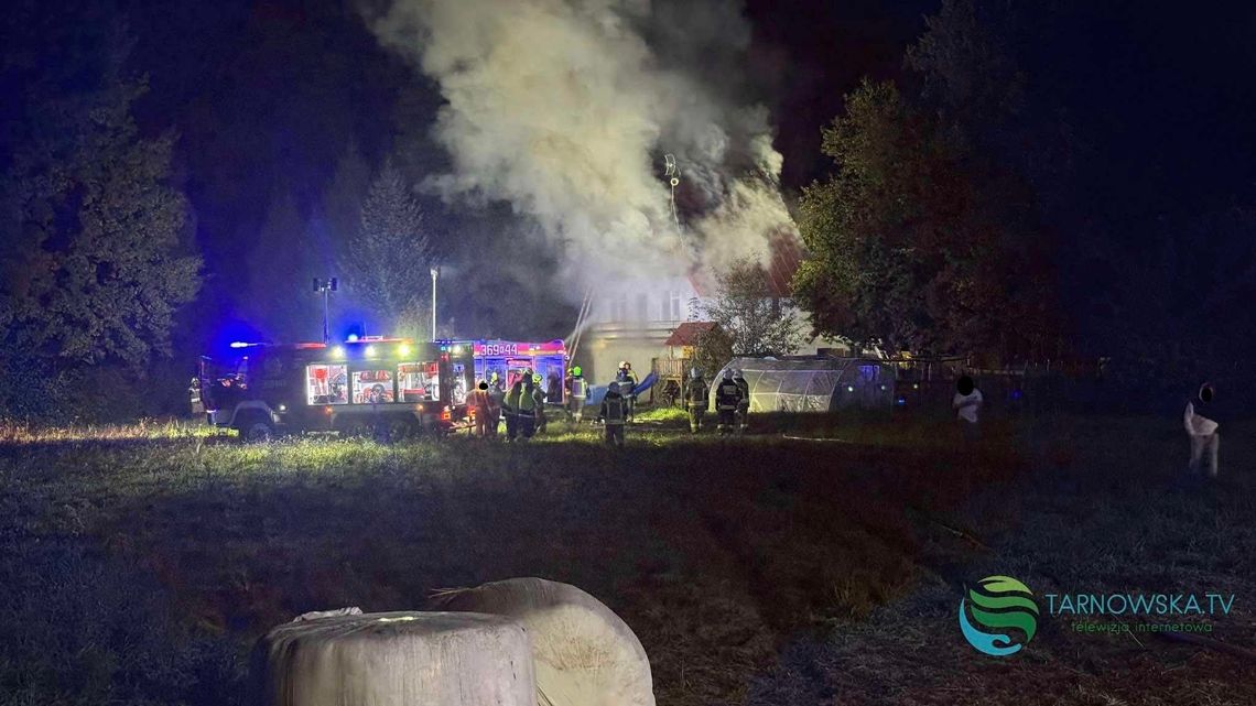 Gwoździec. Pożar poddasza w budynku mieszkalnym