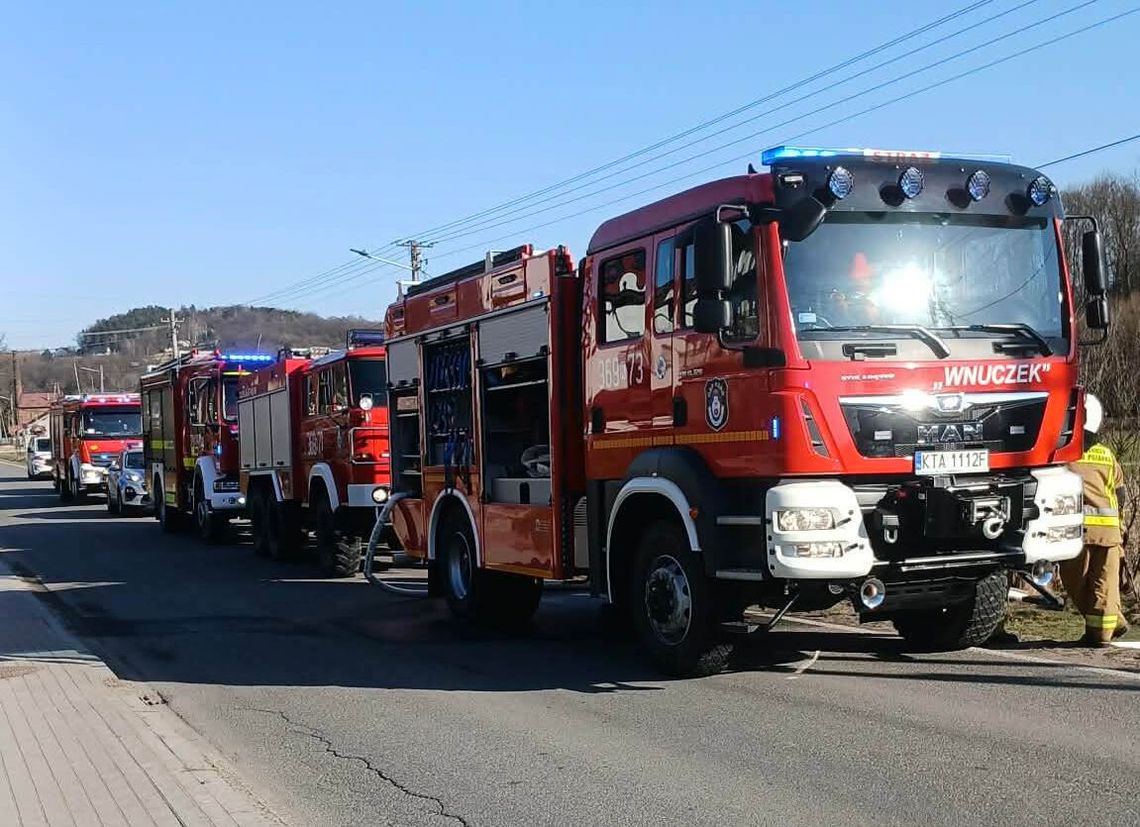 Jedna osoba poszkodowana w pożarze domu w powiecie tarnowskim