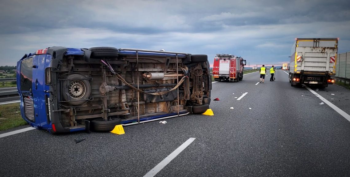 Karambol na autostradzie A4 pod Wieliczką. Ukrainka trafiła do szpitala