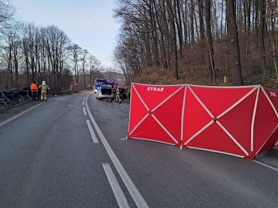 Karambol pod Brzeskiem. 13 samochodów uszkodzonych. Są poszkodowani!