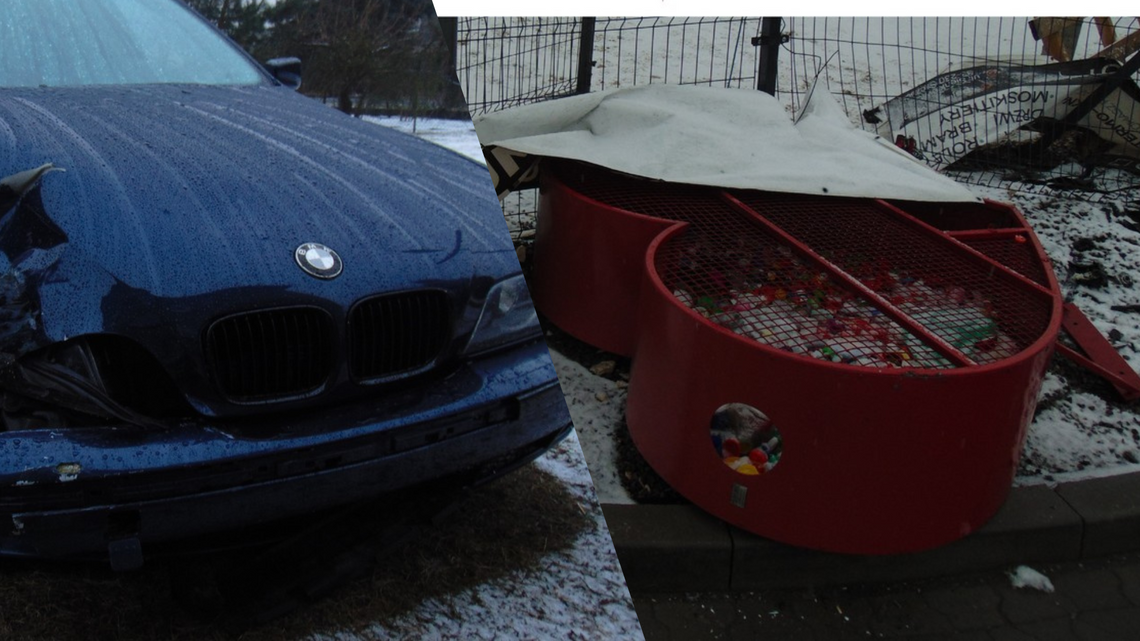 Kierowca bmw w walentynki skasował serce w Szczucinie. Był pijany!