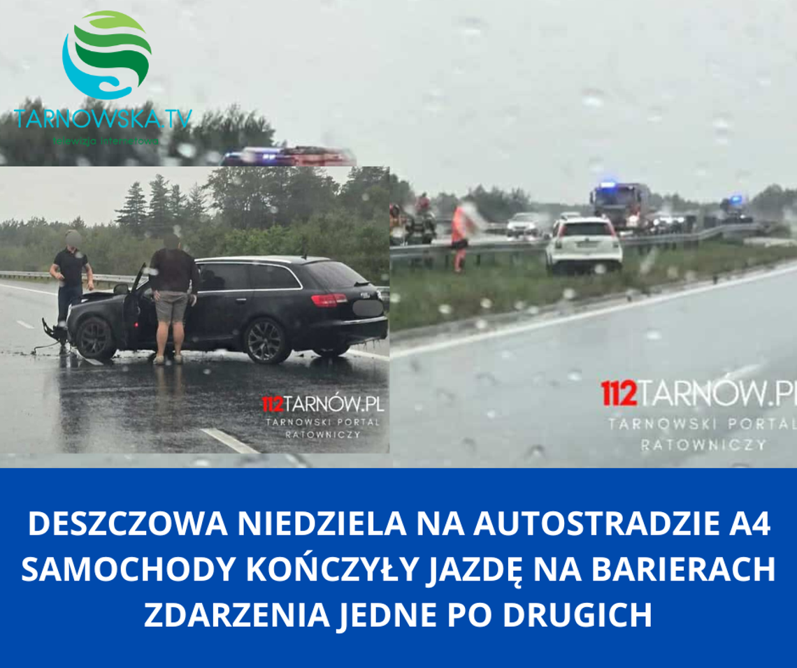 Kierowcy na tarnowskim odcinku autostrady rozbijali się na barierach