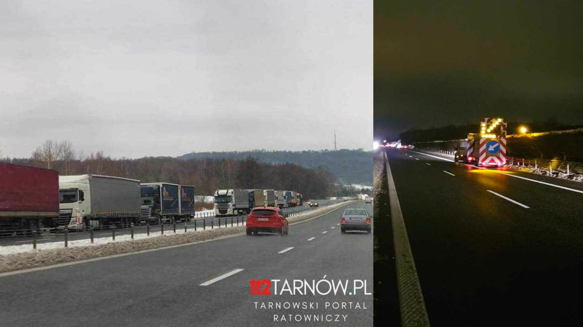 Kolejka samochodów ciężarowych do granicy z Ukrainą sięgnęła Tarnowa
