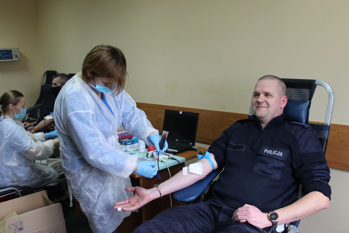 Kolejna akcja oddawania krwi w brzeskiej komendzie
