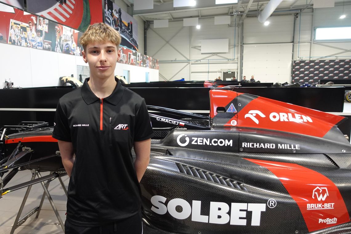 Maciej Gładysz w FIA Formula 3 w barwach ART Grand Prix
