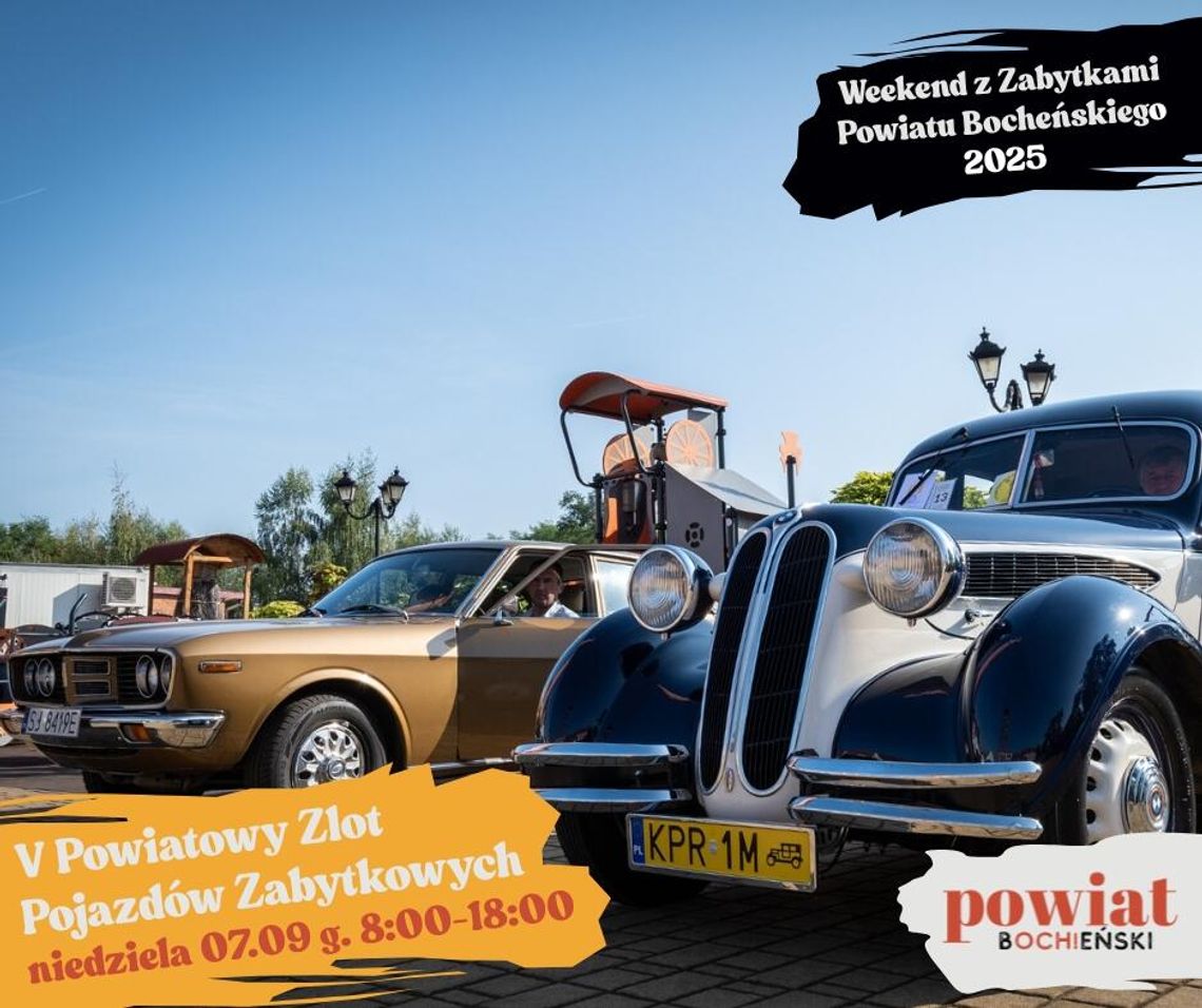 Masz zabytkowy pojazd? Pokaż go światu! Ruszyły zapisy na V Powiatowy Zlot Pojazdów Zabytkowych w Bochni