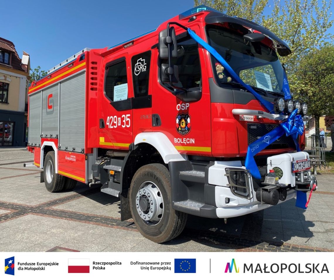 Miasto Bochnia pozyskało samochód ratowniczo-gaśniczy dla OSP Chodenice!