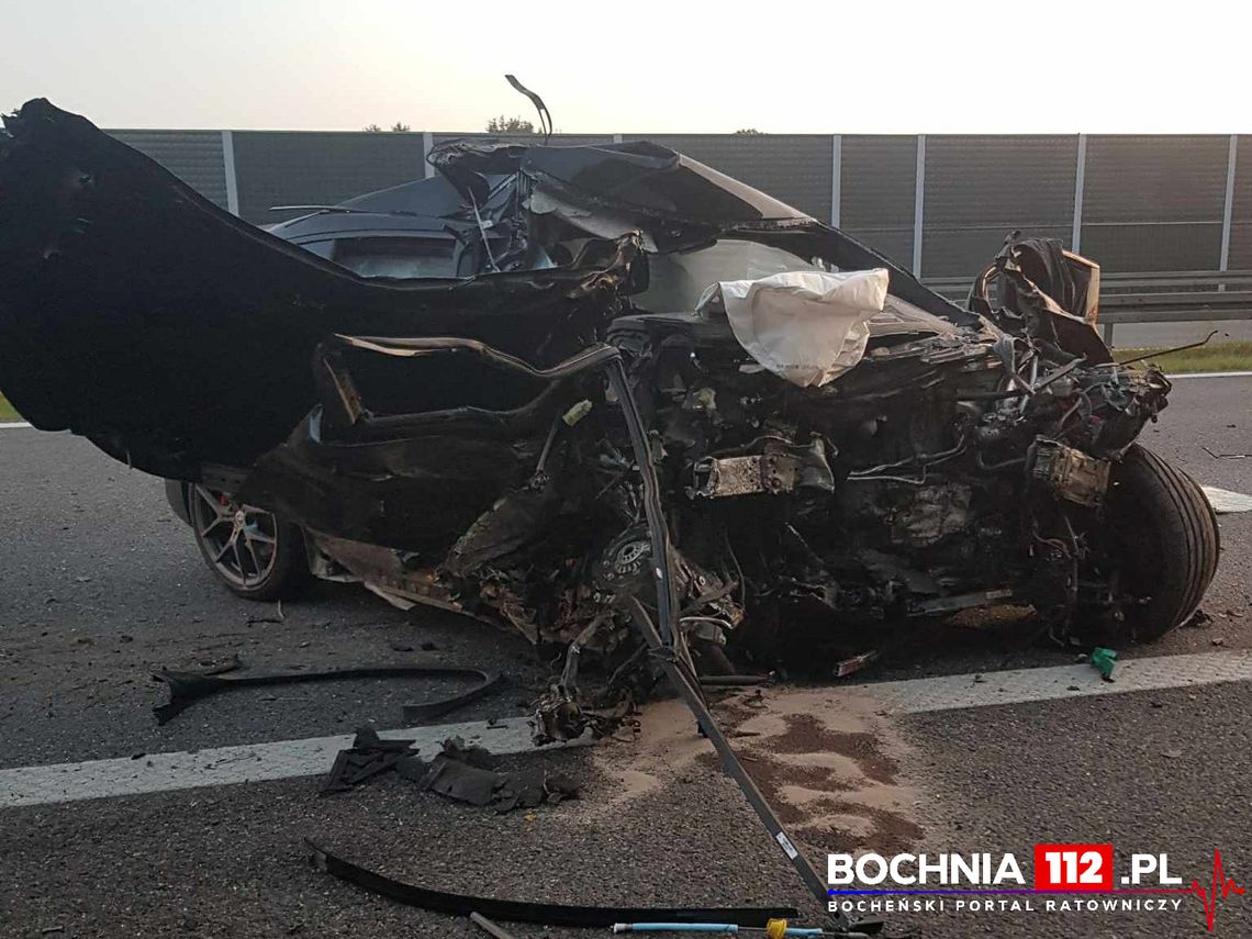 Nie żyje jedna osoba po wypadku na autostradzie A4 na wysokości Targowiska