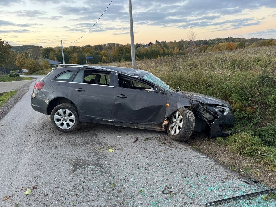 Nietrzeźwy kierowca uciekał przed policjantami. Zakończył jazdę w rowie Nietrzeźwy kierowca uciekał przed policjantami. Zakończył jazdę w rowie