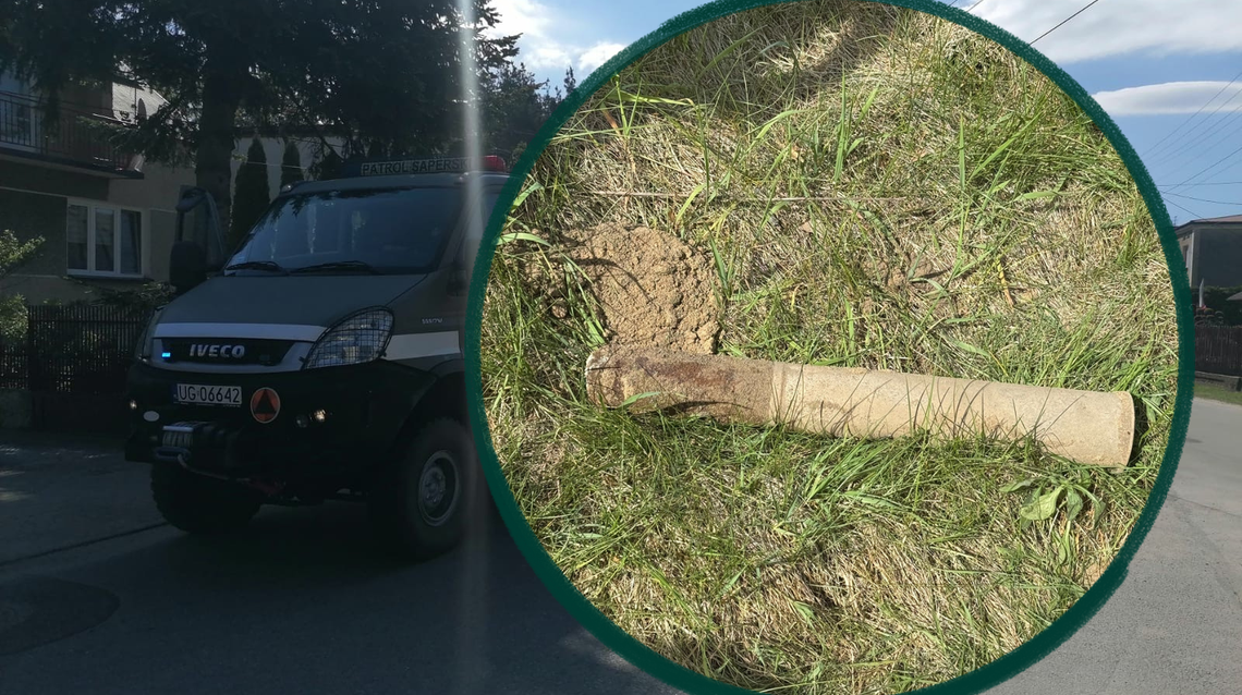 Niewybuch z czasów II wojny światowej odnaleziony przez mieszkańca gminy Żabno