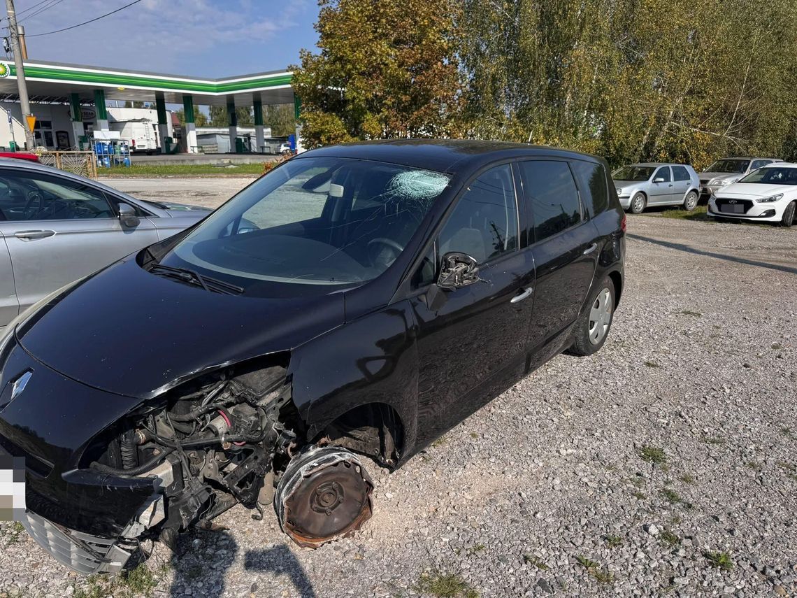 Pijany kierowca przyjechał na stację paliw w Ładnej