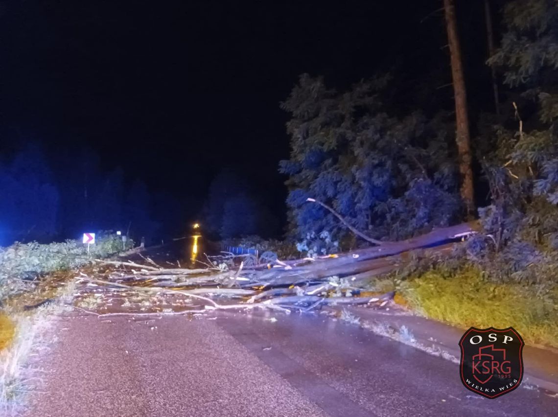 Ponad 60 interwencji strażaków po nocnej burzy w regionie tarnowskim