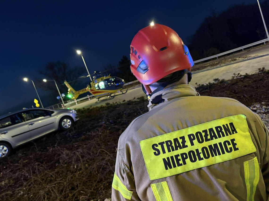 Postawa godna munduru – druhowie z Ochotniczej Straży Pożarnej Podłęże ratują życie poza służbą