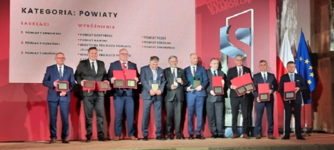 Powiat Tarnowski laureatem konkursu Innowacyjny Samorząd 2022