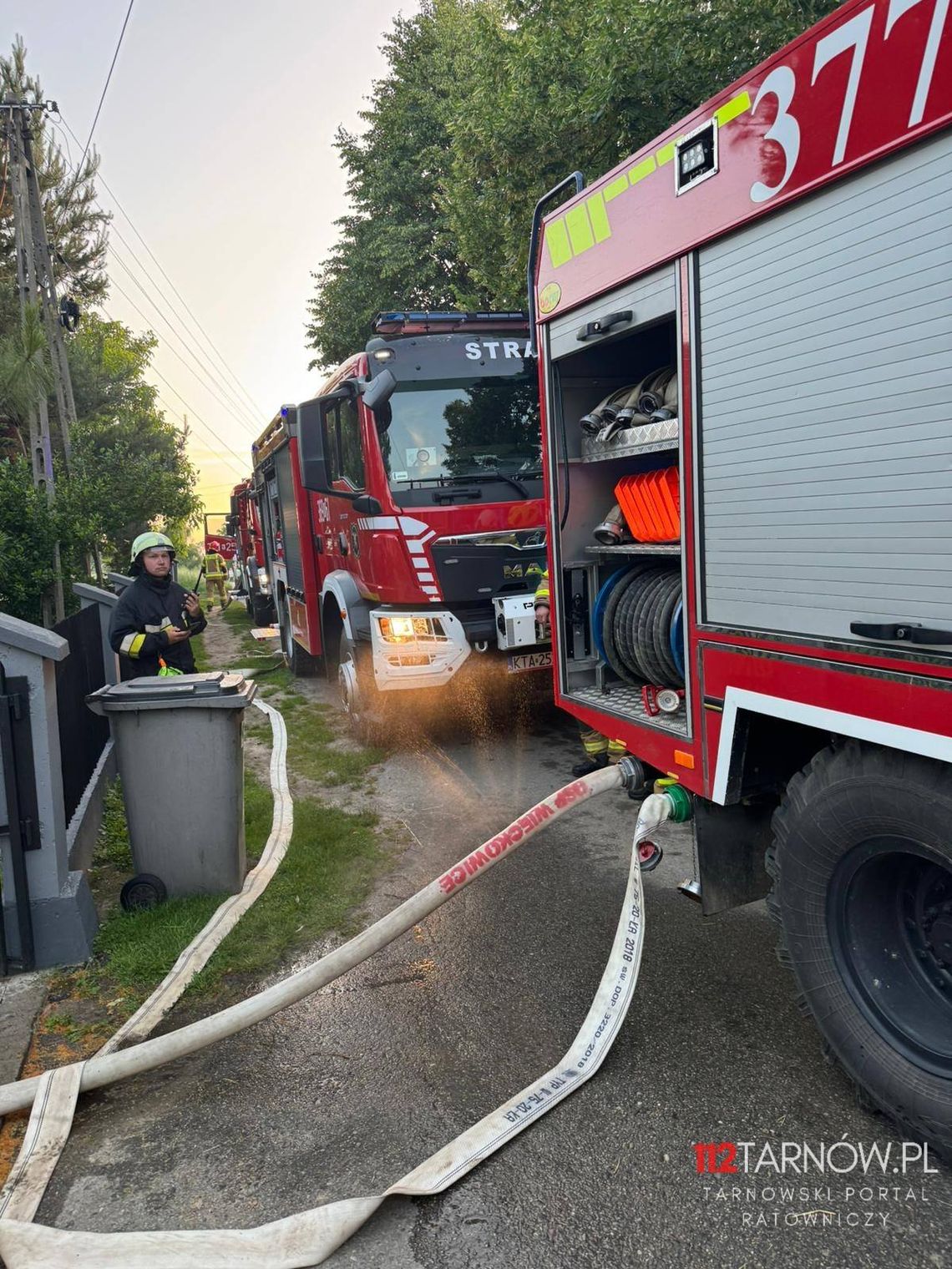 Pożar budynku gospodarczego w Więckowicach