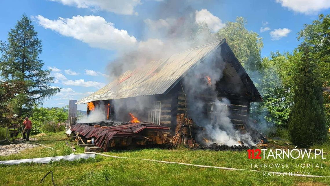 Pożar budynku mieszkalnego w Turzy