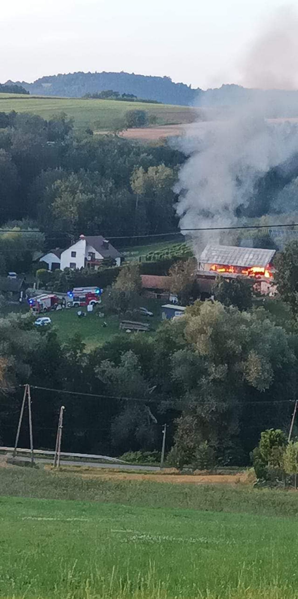 Pożar stodoły w Brzozowej. Podpalacz zatrzymany