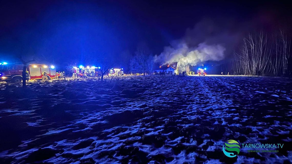 Pożar w budynku mieszkalnym w Machowej